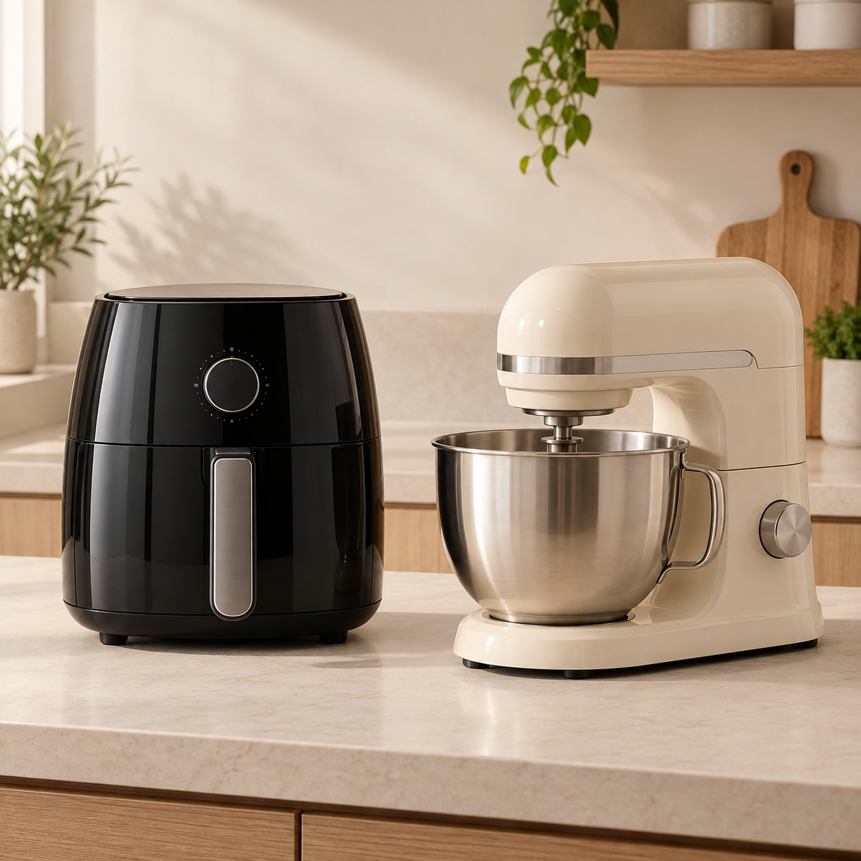 Air fryer e batedeira